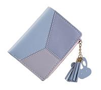 HJUGHPN Carteras plateadas para mujer, tarjetero, billeteras negras, soportes de metal, caja unisex para negocios, creativos, múltiples monederos (azul)