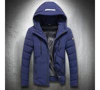 HJUGHPN Chaqueta acolchada para hombre, abrigos de otoño e invierno con capucha para hombre, abrigos de algodón cálidos y gruesos, ropa para exteriores, chaqueta delgada (4XL)