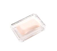 HJUGHPN Jabonera de cristal transparente, jabonera de moda, para hotel, habitación de invitados, baño
