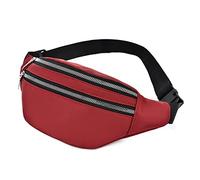 HJUGHPN Riñonera Bolsa de Cintura Mujeres Fanny Pack Femenino Hip Baja Baja MOJA Bolsa Bolsa Bolsa DE Las Mujeres del Pollo DE LADRES DE LADRES DE Monos DE Monos DE Monos DE DORMOS(Red)