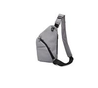 HJUGHPN Riñonera Bolsa de Techo Ultra Delgada antirrobo Bolsos de Cuerpo Cruzado Mini Messenger Bag Hombre Hombro Deporte Bolsa Paquete(Grijs)