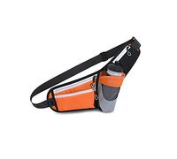 HJUGHPN Riñonera Bolsillos Deportivos para Correr, Bolsillos multifuncionales para Botellas de Agua al Aire Libre, Impermeable, Fitness Bolso de Pecho(Orange)
