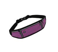 HJUGHPN Riñonera Cinturón de Correr Deportes y Bolsa de cinturón de Mujer, Correa pequeña a Prueba de Agua Multifuncional al Aire Libre, Bolsa de teléfono móvil de Gran Capacidad(Purple)