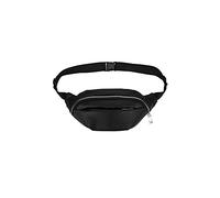 HJUGHPN Riñonera cruzada para mujer, de piel sintética, de color sólido, con múltiples bolsillos, a la moda, para hombro, pequeña (Schwarz)