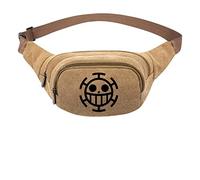 HJUGHPN Riñonera de lona con diseño de calavera de anime, bolsa de viaje a la cadera, casual, riñonera para dinero, teléfono (1)