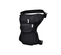 HJUGHPN Riñonera de lona para hombre, bolsa de cintura casual, bolsa de viaje multifuncional, bandolera (D)