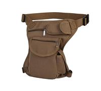 HJUGHPN Riñonera de lona para hombre, bolsa de pierna para hombre, cinturón de bicicleta y motocicleta, unisex, para trabajo, negro (1)