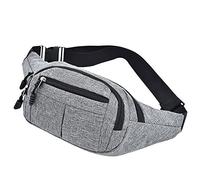 HJUGHPN Riñonera de moda para hombres y mujeres, riñonera casual, bolsa grande para cinturón de teléfono, bolsa de lona para viajes al aire libre, bolsa de teléfono, bolsa de cadera de plátano (3)