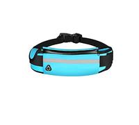 HJUGHPN Riñonera deportiva para mujer y hombre, para correr, impermeable, portátil, para teléfono móvil (azul)