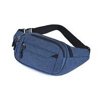 HJUGHPN Riñonera Fashion Men Women Bolsa de Cintura Fanny Pack Pack Purse Bag Bag Bag Bag Bouch Bolsas de Viajes al Aire Libre Bolsas de plátano de plátano(Blue)