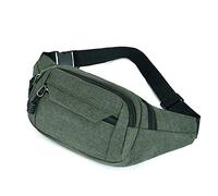 HJUGHPN Riñonera Fashion Men Women Bolsa de Cintura Fanny Pack Pack Purse Bag Bag Bag Bag Bouch Bolsas de Viajes al Aire Libre Bolsas de plátano de plátano(Green)