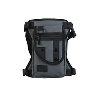 HJUGHPN Riñonera multifunción para exteriores, bolsa de pierna para motocicleta, para montar en motocicleta, riñonera, cinturón de cadera, bolsa de viaje táctica militar (gris)