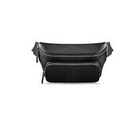 HJUGHPN Riñonera multifuncional de piel de gran capacidad para hombre, bolsa de pecho casual