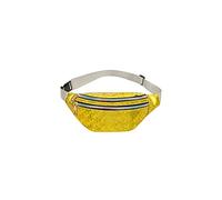 HJUGHPN Riñonera Paquetes de Cintura, Paquete de Cintura para Mujeres Fanny Packs Bag Shiny Hip Moda Bolsas Brillantes(Yellow)