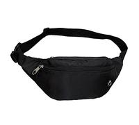 HJUGHPN Riñonera para adultos, unisex, casual, multiusos, gran capacidad, riñonera deportiva (Schwarz)
