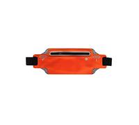 HJUGHPN Riñonera para correr con bolsillos, bolsa de cintura deportiva, ligera, impermeable, unisex, bolsa para teléfono móvil de 7 pulgadas, mini riñonera (naranja)