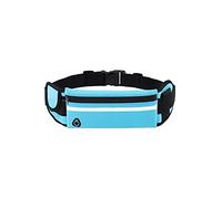 HJUGHPN Riñonera para correr, deportes, portátil, para gimnasio, agua, ciclismo, teléfono, impermeable, para correr, para mujer (color azul)