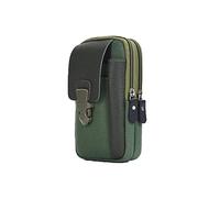 HJUGHPN Riñonera para hombre, casual, con cremallera, portátil, a la moda, simple, para teléfono móvil, cinturón (verde)