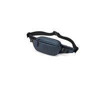 HJUGHPN Riñonera para hombre, riñonera de moda para deportes al aire libre, impermeable, riñonera (azul)
