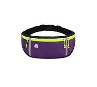 HJUGHPN Riñonera para mujer, deportiva, para correr, cruzada, cinturón, viaje, teléfono, bolsa de nailon (morado)