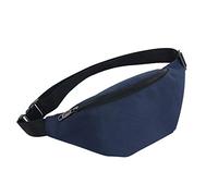 HJUGHPN Riñonera para mujer, riñonera, bonita riñonera, impermeable, bolso de mano, unisex, para mujer, cinturón, bolso de cadera (azul oscuro)
