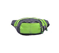 HJUGHPN Riñonera para mujer, riñonera Oxford para hombre, riñonera con 3 bolsillos con cremallera para viajes (Schwarz)