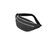 HJUGHPN Riñonera para mujer, riñonera Oxford, riñonera, bolsillo brillante, con cremallera, para teléfono móvil (A)