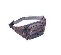 HJUGHPN Riñonera portátil de nailon para hombre, para deportes al aire libre, impermeable, color azul oscuro