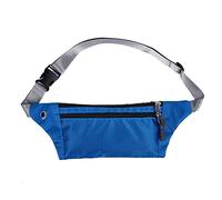 HJUGHPN Riñonera profesional para correr, con cremallera, impermeable, deportiva, bolsa de hombro, cinturón, riñonera, unisex, para senderismo, accesorios al aire libre (azul)