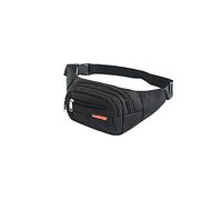 HJUGHPN Riñonera unisex, 6 colores, unisex, para hombres y mujeres, para viajes, teléfono, dinero, bolsa de cinturón para mujer (Schwarz)