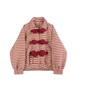 HJUGHPN Suéter para mujer, estilo de ropa con cuello en V, lazo doble, suéter de punto grueso