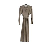 HJUGHPN Vestido de mujer elegante para mujer, vestido de suéter grueso, para otoño e invierno, cinturón de punto, vestido suave para mujer