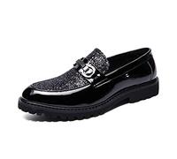 HJUGHPN Zapatos formales para hombre, zapatos casuales para hombre, zapatos casuales para hombre, zapatos de cuero para hombre (7.5 UK)