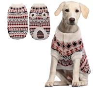Hjumarayan Jersey Perro - Jersey Perro Mediano Precioso Jersey para Perros Jersey Navidad Perro, Jersey Cálido para Perro Ropa Boho Perro Mediano, Ropa para Perros Medianos (Rojo XL)