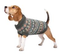 Hjumarayan Jersey Perro Mediano - Precioso Jersey Navidad Perro, Boho Suéter Elástico con Cuello Redondo para Bulldog Frances, Cálido Ropa Dog Sweater de Otoño Invierno (Gris M)
