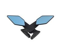 HJWPD 1 Par Espejos Retrovisores Stealth Winglets Motocicleta para Zontes 368G 368K 368D 368E 510G Lentes Vidrio Giratorias(Anti-Glare Blue)