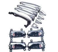 HJWPD 8 Manijas Cromadas Puerta Delantera Trasera Izquierda Derecha Exterior Interior Para Kia Para Sportage 2.0L 2.4L 3.3L Manijas