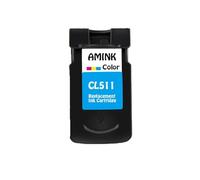 HJXcTRH Cartucho de Tinta Compatible PG510 CL511 PG 510XL CL 511XL para IP2700 MP230 MP240 MP250 MP260 MP270 MP280(1Color)