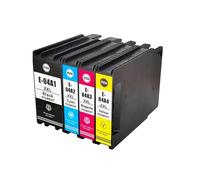 HJXcTRH Juego de Cartuchos de Tinta compatibles para impresoras T04A1 T04A2 T04A3 T04A4 para impresoras Workforce WF-C8190DW WF-C8190DTW WF-C8690DWF WF-C8690DTWF