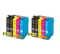 HJXcTRH Reemplazo de Cartucho de Tinta 18XL para Tinta Compatible 18 XL T1811 para Expression Home XP-205 XP-215 XP-225 XP-305 XP-312(4BK-2C-2Y-2M)