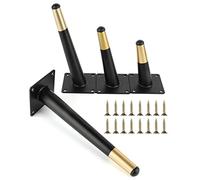 HJXGQJM Pies Metálicos For Muebles Patas De Sofá Patas Mesa Centro 4 Piezas, For Muebles De Baño, Armarios, Mesitas De Noche, Pies De Muebles De Cono Oblicuo Pies de Muebles(15cm)