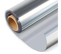 HJXGQJM Vinilos Espejo para Ventanas, Lámina Electricidad Estatica Protector Solar Privacidad, Película De Protección UV 99% Película De Privacidad, Plateado(120x200cm(47x79in))