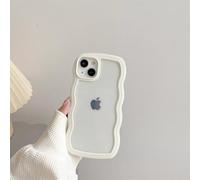 HJXXWL Funda Transparente con Ondas rizadas para iPhone 16, 11, 12, 13, 14, 15 Pro MAX, 8 Plus, X, XR, XS, a Prueba de Golpes