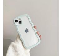 HJXXWL Funda Transparente con Ondas rizadas para iPhone 16, 11, 12, 13, 14, 15 Pro MAX, 8 Plus, X, XR, XS, a Prueba de Golpes