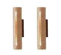 HJYCLFAZU Juego de 2 Apliques de Pared LED de 10 W con luz cálida, diseño de Doble Cabezal, Ideales para Dormitorio, Sala de Estar y Pasillo.