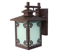 HJYCLFAZU Lámpara de Pared Exterior E27 - Farol nórdico Vintage de Aluminio y Cristal, luminaria Impermeable para iluminación de entradas, porches y Jardines en Espacios comunitarios (B)