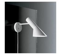 HJYCLFAZU Lámpara de Pared Moderna Ajustable de Metal Blanco y Negro - Elegante luz de mesilla para Dormitorio, cafetería, Pasillo y escaleras. Luminaria versátil con Pantalla (Enchufe Blanco).