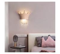 HJYCLFAZU Lámpara de Pared Moderna de Lujo con Forma de Corona de Cristal para Dormitorio de niñas: Elegante luz Nocturna Colgante, decoración Habitaciones de Princesas Infantiles, Ideal para Pas