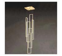 HJYCLFAZU Lámparas Colgantes Luces LED de Anillo Modernas para escaleras, para Sala de Estar, Comedor, iluminación Interior