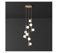 HJYCLFAZU Lámparas Colgantes nórdicas para Sala de Estar y Comedor, iluminación de Techo Moderna para Interiores (luz cálida, 3 Luces)